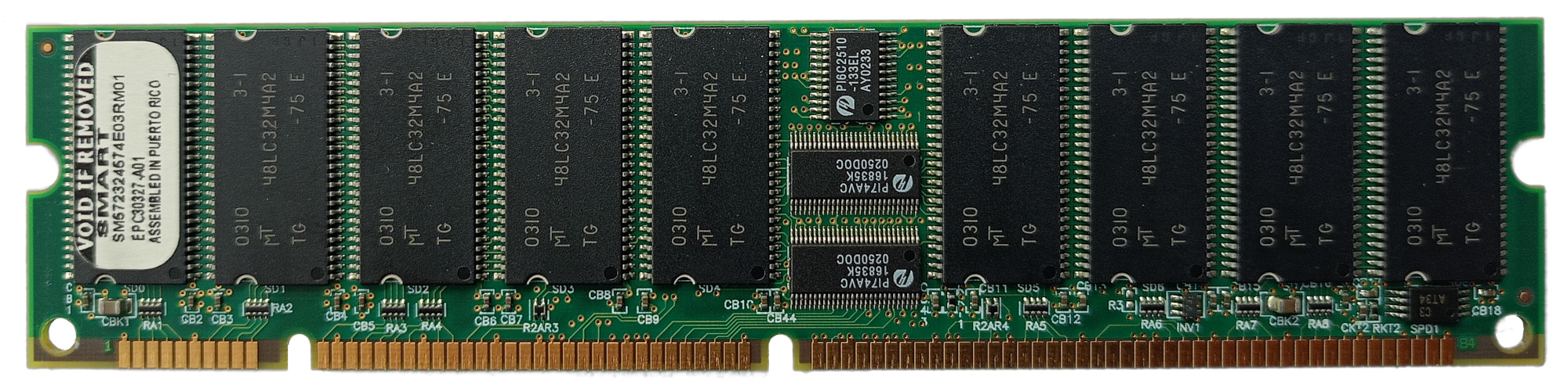 CISCO SM572324574E03RM01 256MB PC133 133MHz ECC Registered CL3 168-Pin DIMM Memory Module
