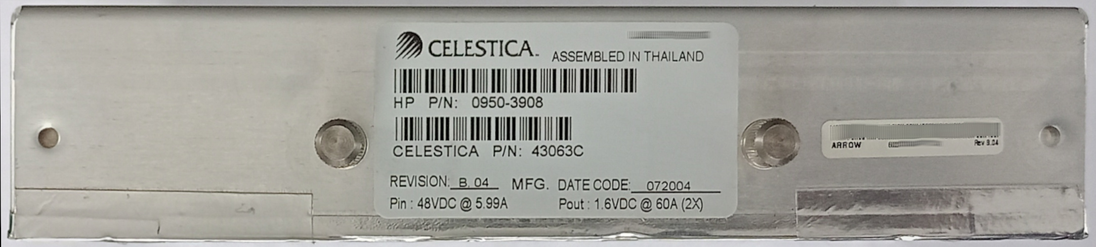 HP A3639-69033 Celestica 43063C CPU Support Modules 0950-3908 - obrazek 3
