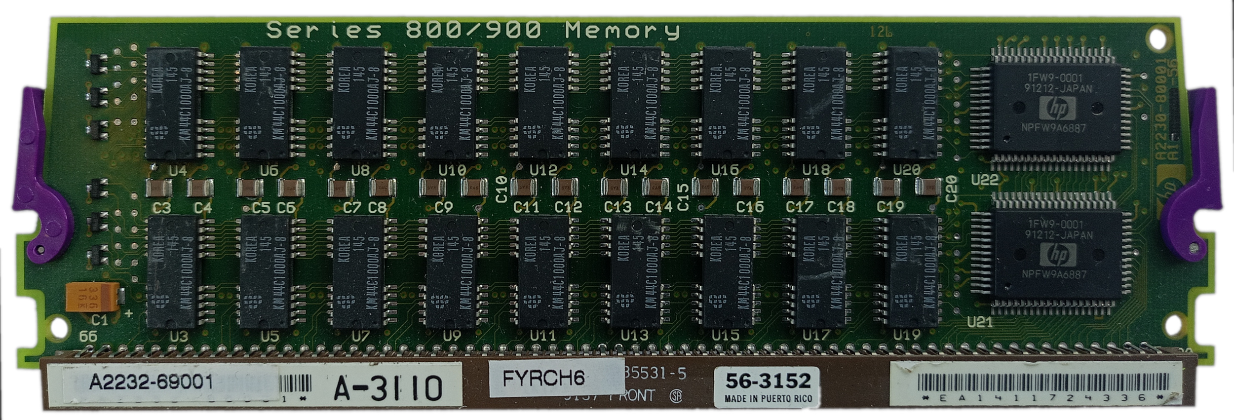 HP A2232-69001 16MB ECC SIMM Memory Module