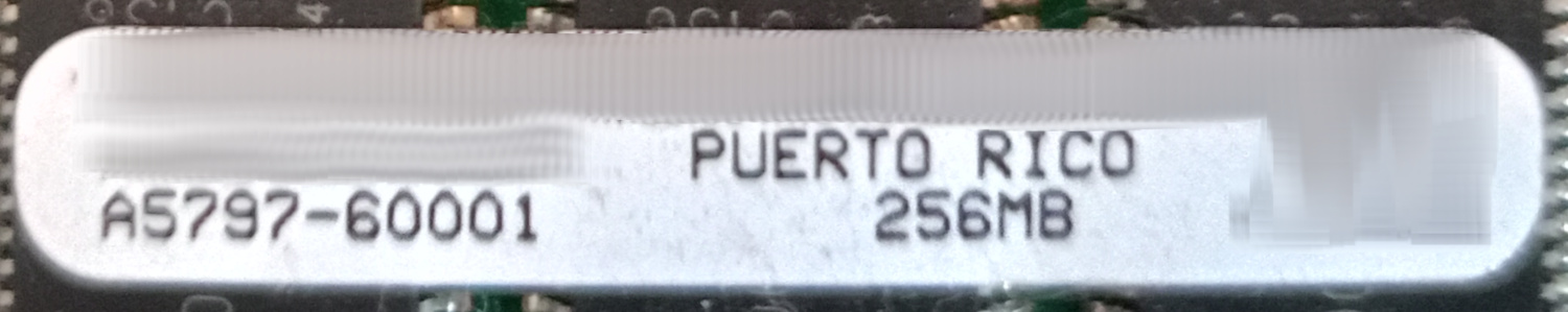 HP A5797-60001 256MB PC133 133MHz ECC Registered 278-Pin High Density DIMM Memory Module - obrazek 2