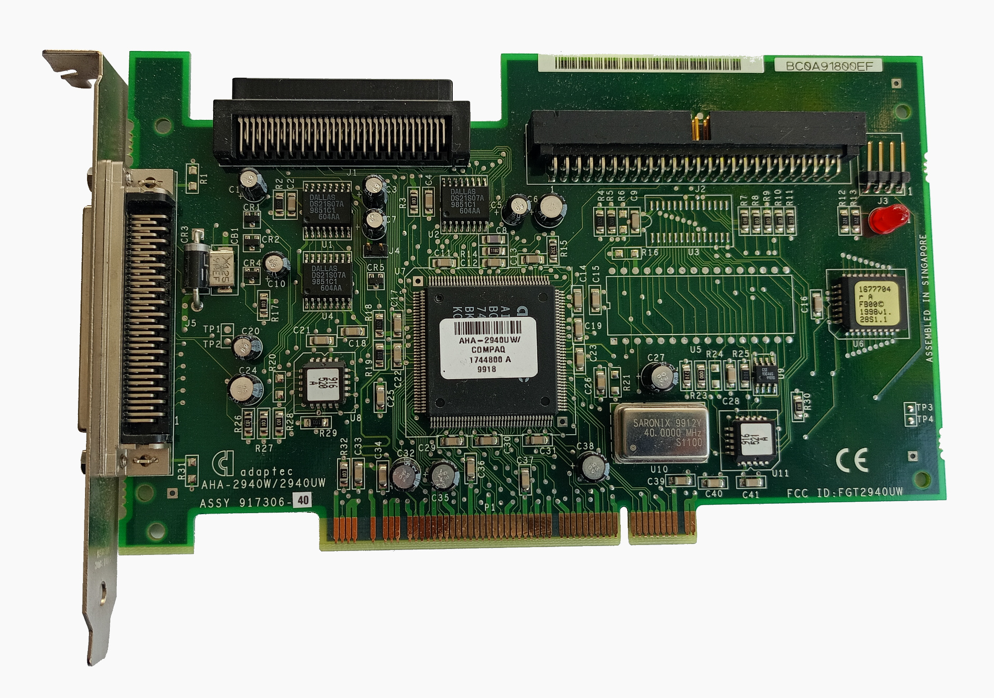 HP COMPAQ 179261-001 AHA-2940UW Ultra Wide SCSI PCI Controller