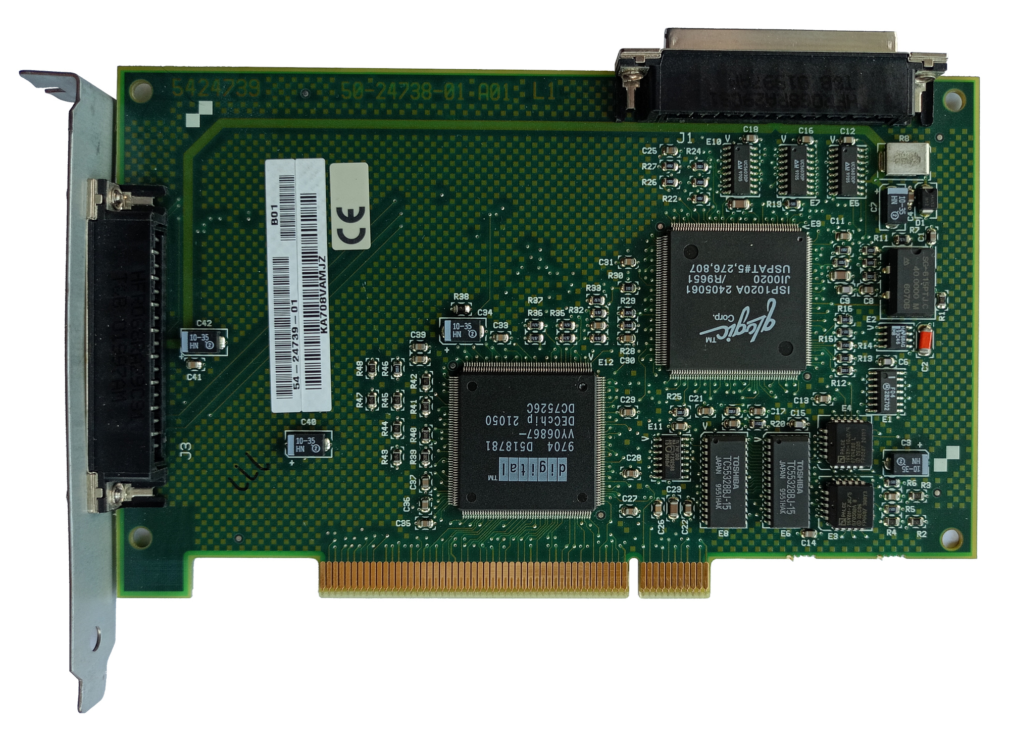 HP DEC 54-24739-01 fast SCSI2 PCI adapter card