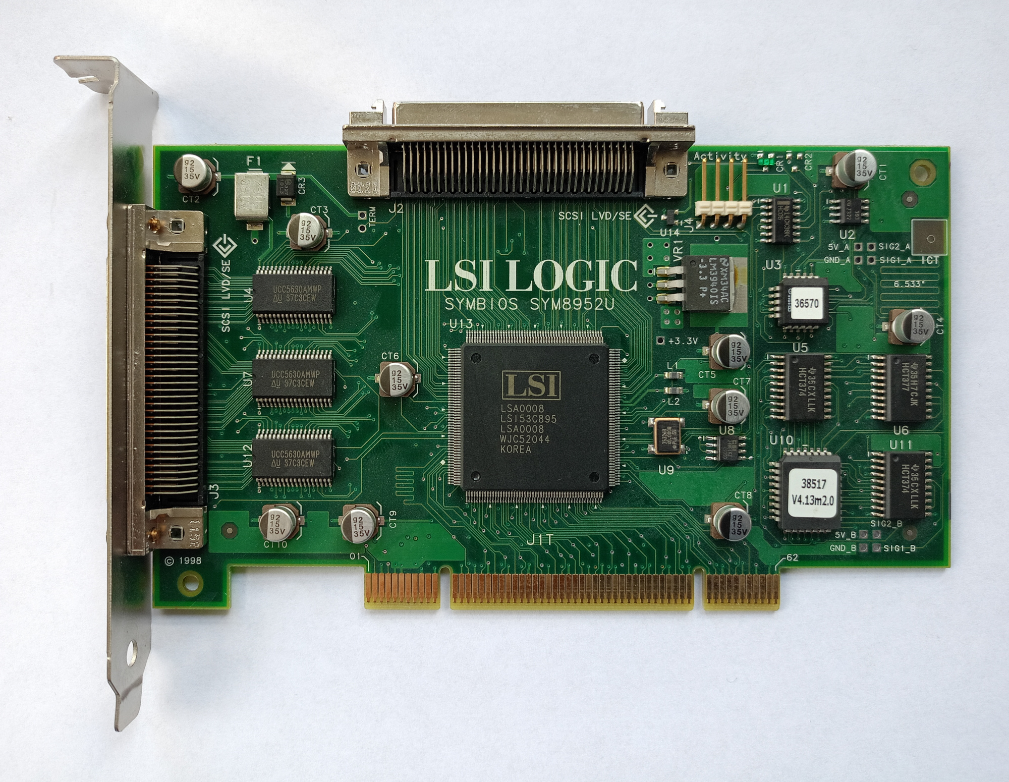 HP 146094-001 LSI SYM8592U Single Channel Ultra-2 Wide SCSI LVD/SE PCI-X