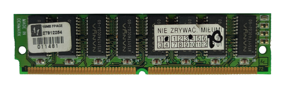 BUFFALO 27912254 16MB FPAGE SIMM Memory Module