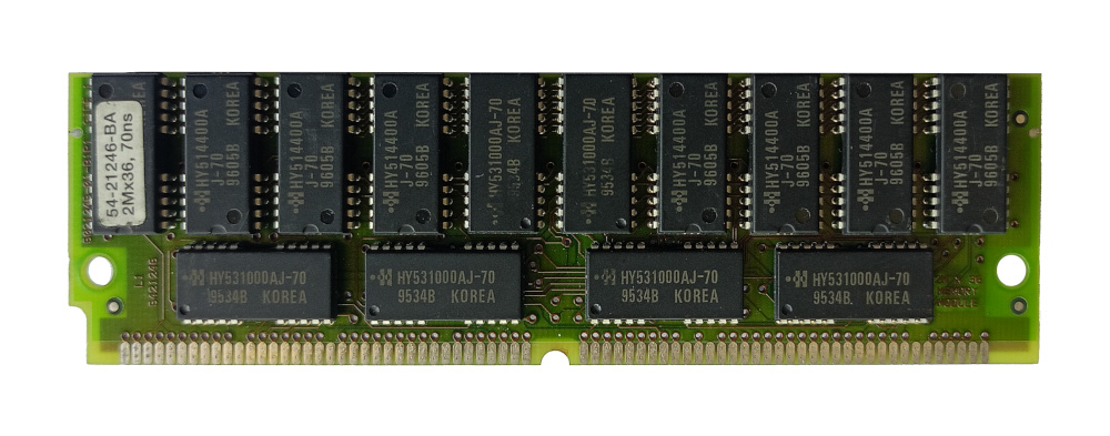 HP 54-21246-BA 8M 70ns Fast Page SIMM Memory Module