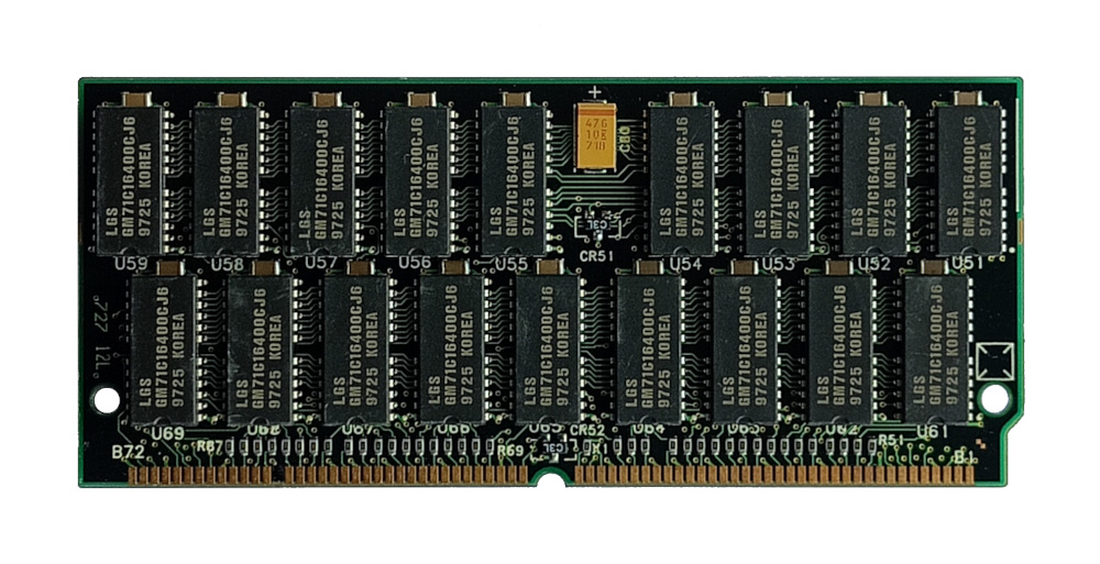 HP A2580-60001 64MB EDO ECC 50ns 72-Pin SIMM Memory Module back