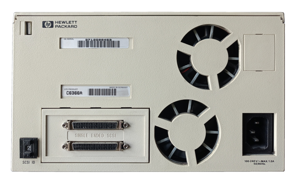 HPE C6366A 12/24GB Single-Ended SCSI-2 desktop DDS-3 (DAT) AUTOLOADER DRIVE - obrazek 3