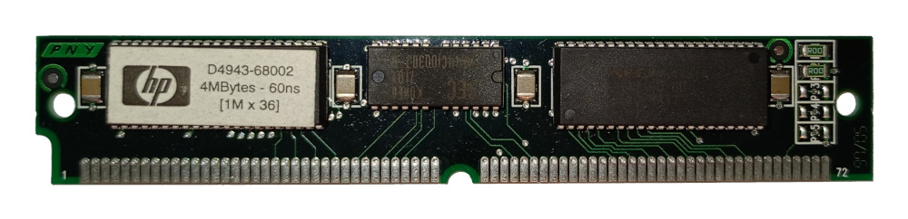 HP D4943-68002 4MB Fast Page 72pin Memory Module
