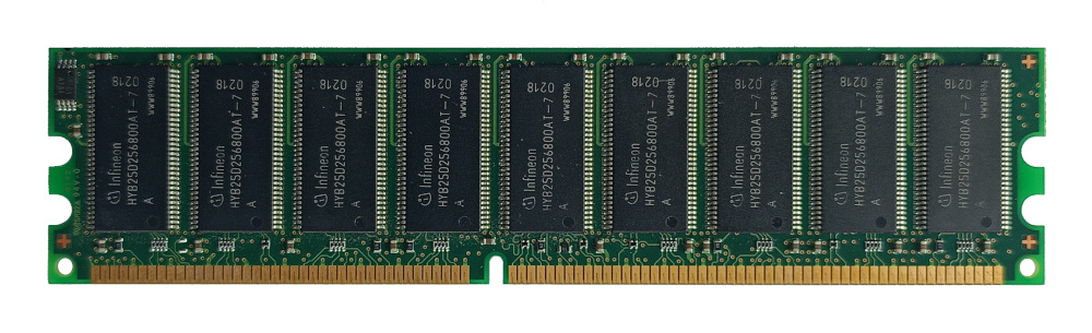 HP 1818-8790 PC2100U-20330 512MB PC2100U 133MHz CL2 ECC DDR DIMM memory module INFINEON back site