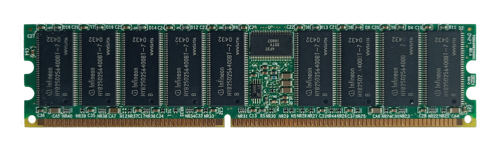 HP A6968AX 512MB 266MHz PC2100 non-ECC DDR-SDRAM 184-pin DIMM memory module - obrazek 2