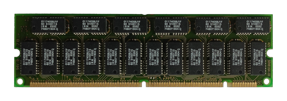HP D4296A D4296-69001 1818-6645 64MB 8Mx72 2K 60ns 168-pin unbuffered ECC EDO DIMM Memory Module IBM back site