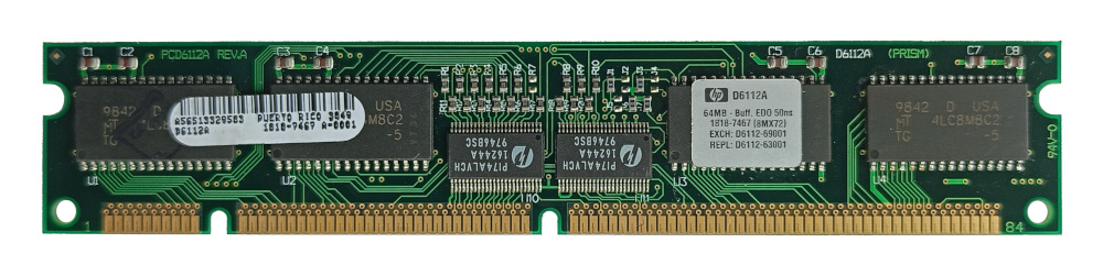 HP D6112-69001 64MB 50ns EDO DIMM memory module - obrazek 3