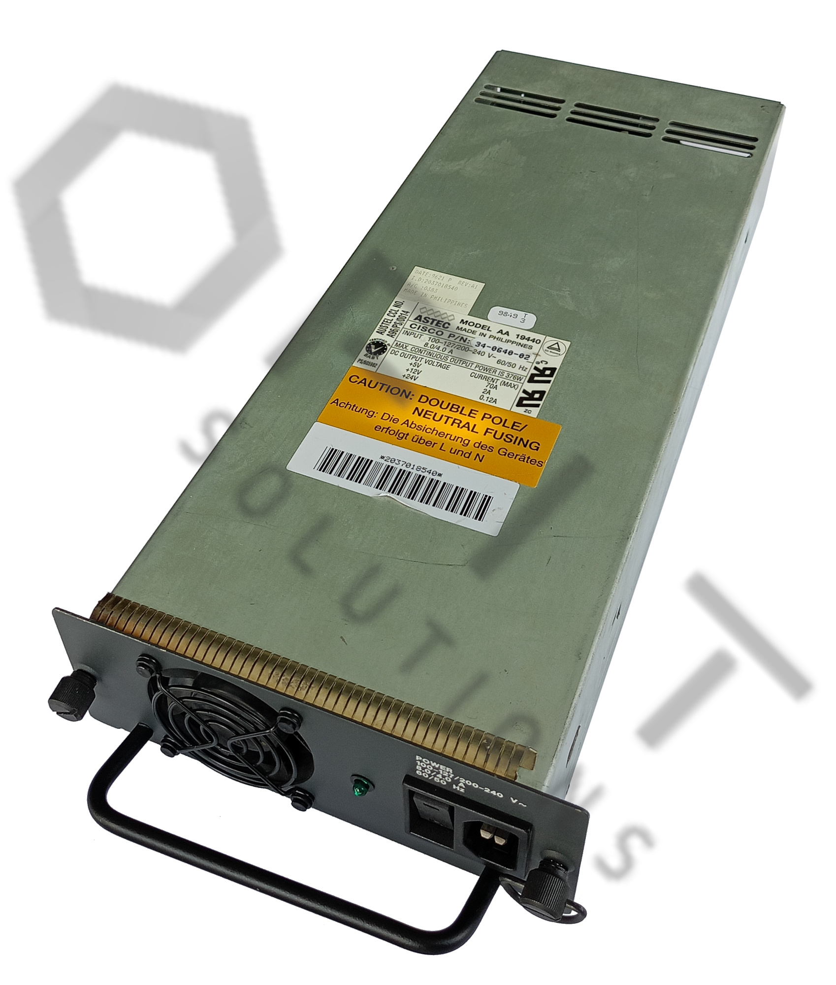 Cisco 34-0640-02 376W Power Supply for Catalyst C5000 Series