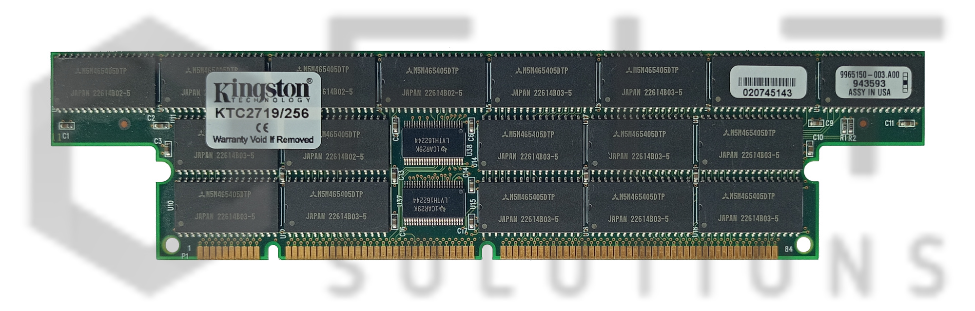 COMAPQ HP 281860-001 KINGSTON KTC2719/256 256MB DRAM-EDO 60ns ECC Buffered DIMM